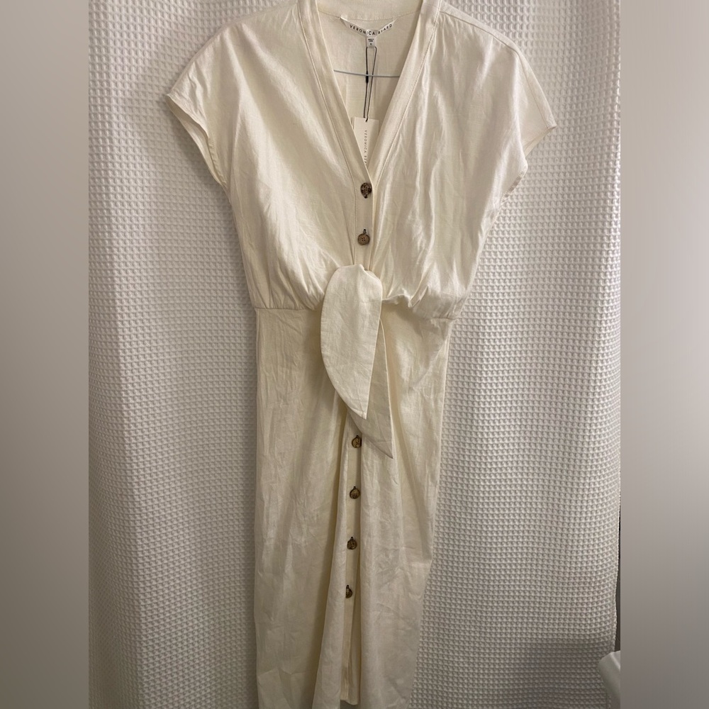 Brand New Veronica Beard Giana Dress White 6